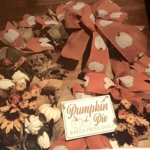 Hand Crafted Wreath Sunflower Harvest Fall Pumpkin Hand Crafted Harvest Final S…